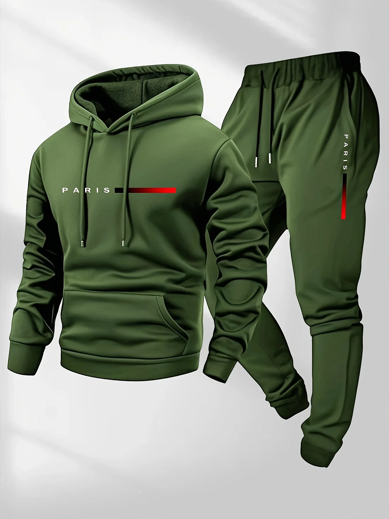 ชุดกีฬาพิมพ์ลายตัวอักษรแฟชั่นส - Mens Fashion Casual Outfits บทวิจารณ์และราคา