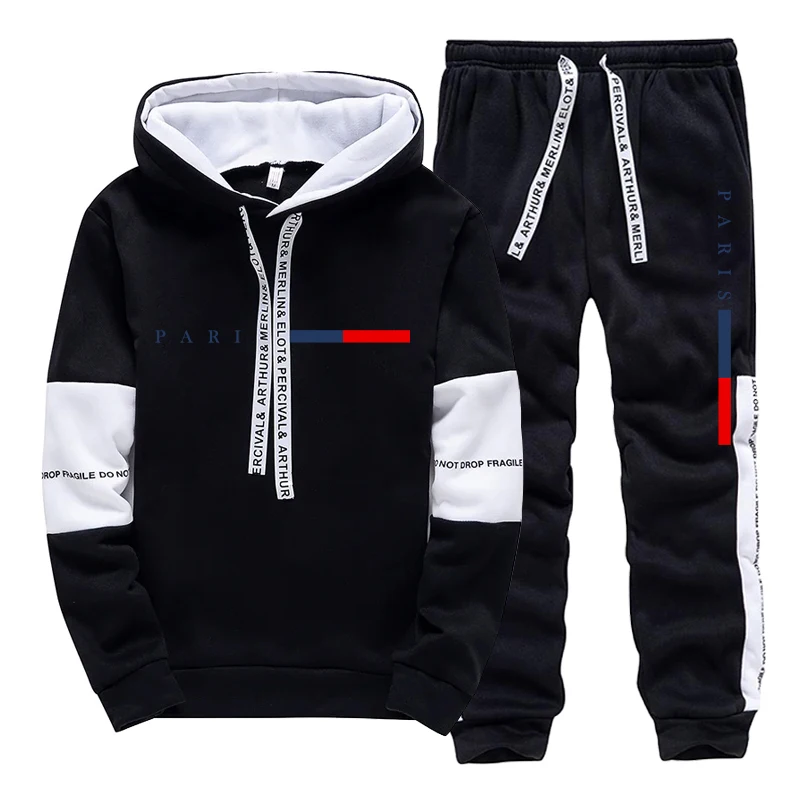 ชุดเซ็ตผู้ชาย/เสื้อฮู้ด/กางเกง - Mens Fashion Casual Outfits บทวิจารณ์และราคา