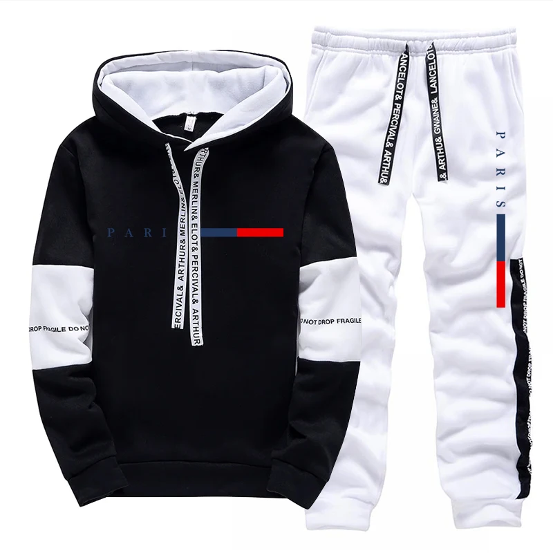 ชุดเซ็ตผู้ชาย/เสื้อฮู้ด/กางเกง - Mens Fashion Casual Outfits บทวิจารณ์และราคา