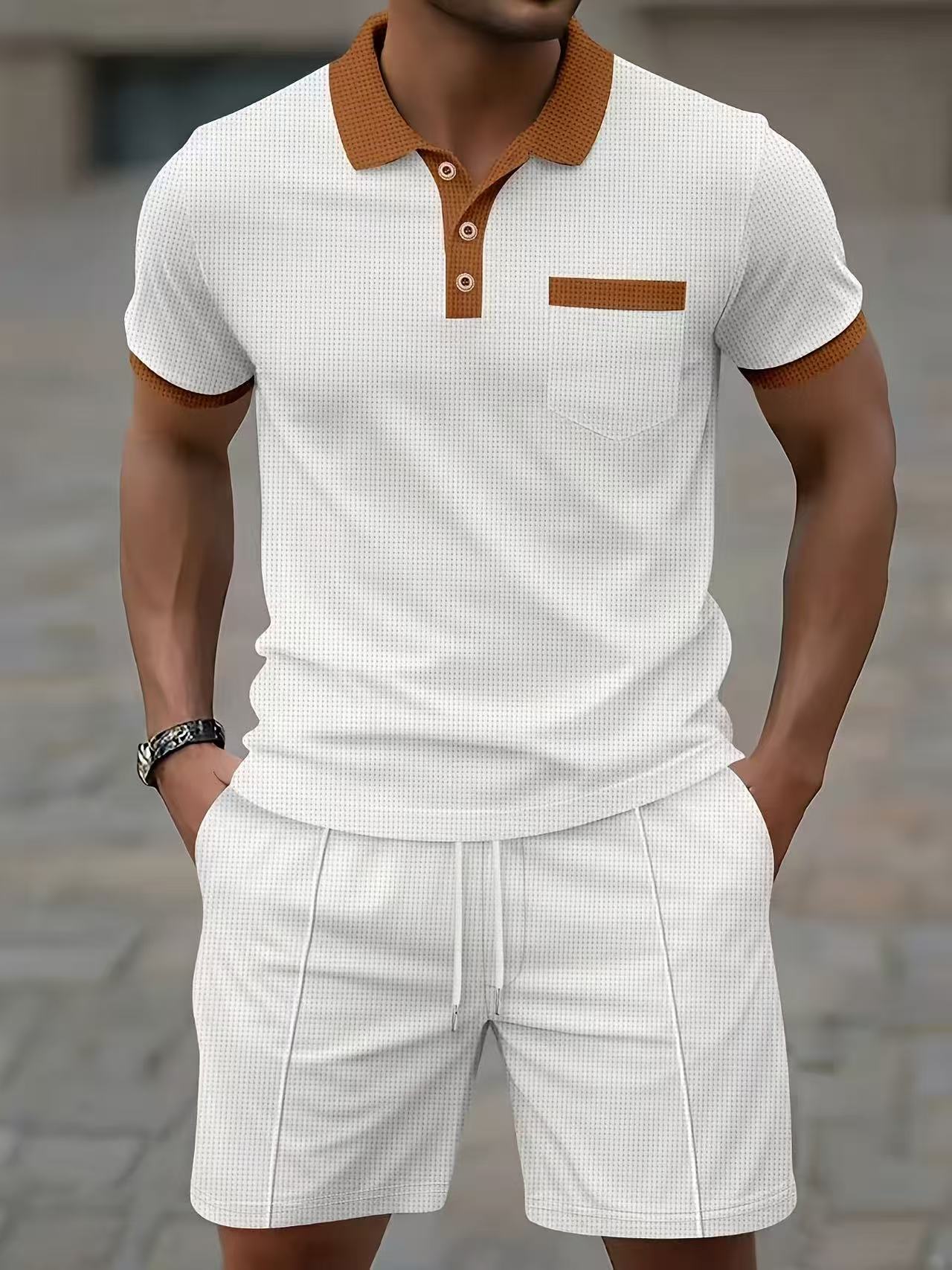 เสื้อเชิ้ตแขนสั้นผู้ชายขายดีปร - Men'S Fashion Polo Shirt บทวิจารณ์และราคา