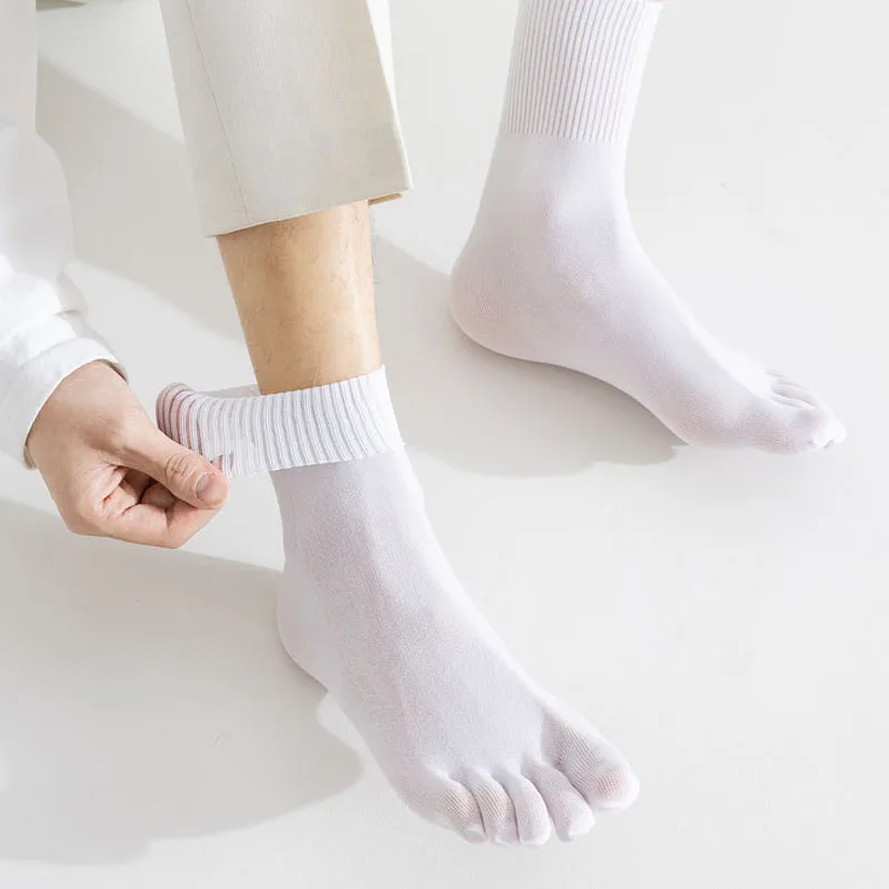 ถุงเท้าผู้ชายแบบห้านิ้ว 4 คู่  - Socks Ankle Men บทวิจารณ์และราคา
