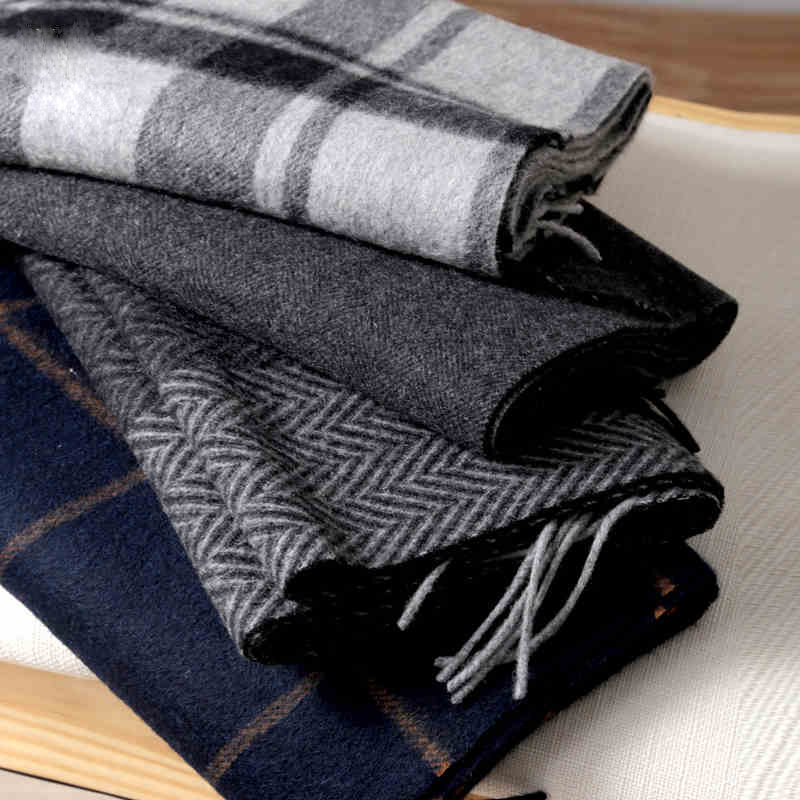 Pashmina ผ้าพันคอผู้ชายฤดูหนาว - Men Scarf Wool บทวิจารณ์และราคา