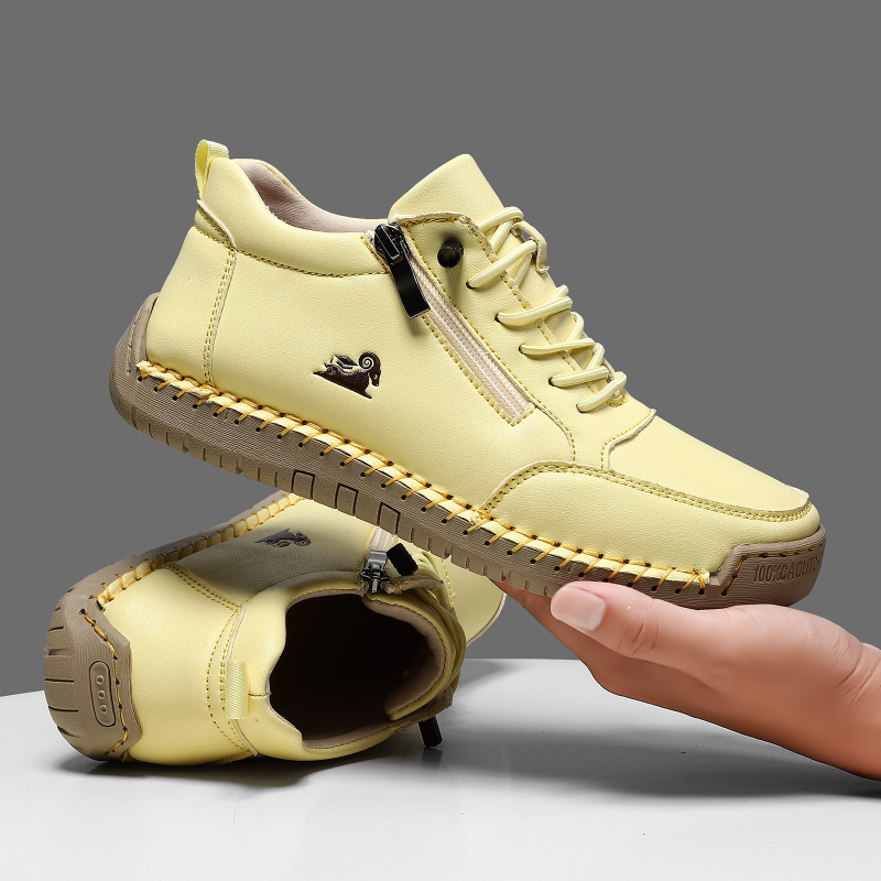 รองเท้าผ้าใบสตรีรองเท้าหนังทำม - Casual Sneakers Men บทวิจารณ์และราคา