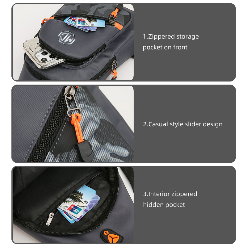 กระเป๋าคาดอกลายพรางโลโก้รถยนต์ - Crossbody Bag Men บทวิจารณ์และราคา